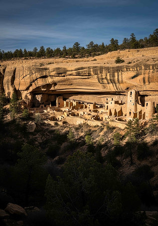 Cliff Dwellings in Mesa Verde National Park, USAの写真素材