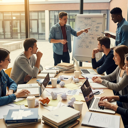 Group of multiethnic business people having a meeting in modern office