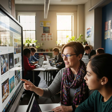 Study Studying Learning Classroom Digital Device Technology Concept. High quality photo