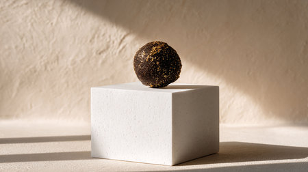 Minimalistic still life with geometrical shapes. Abstract background.