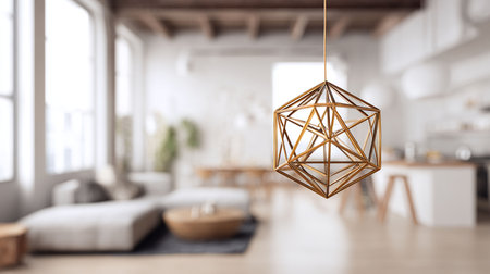 Modern bright interiors 3D rendering illustration mockup computer generated image
