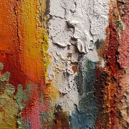 Fragment of colored graffiti painted on a concrete wall. Texture. Abstract background for design.の写真素材