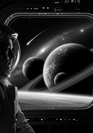 Astronaut in space.