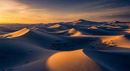Sand dunes at sunset, Corralejo, Fuerteventura, Canary Islands, Spain