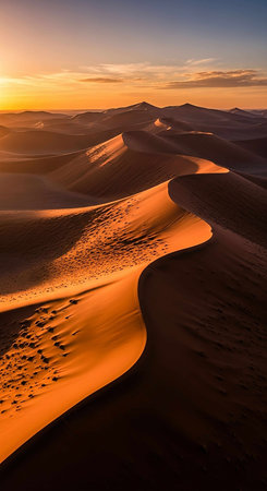 Sand dunes in the Namib Desert, Namibia, Africaの写真素材