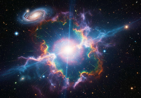 Galaxy in a free space. Elements of this image furnished by NASA