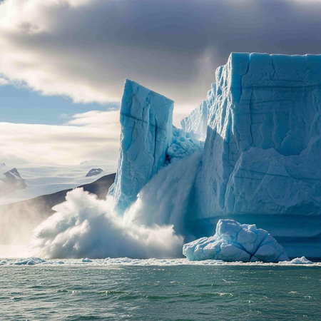 Iceberg in Glacier Lagoon, Antarctic Peninsula, Antarctica