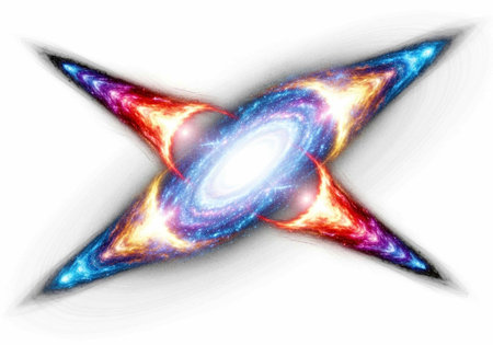 Star in space. Abstract fractal. Digital art. 3D rendering.