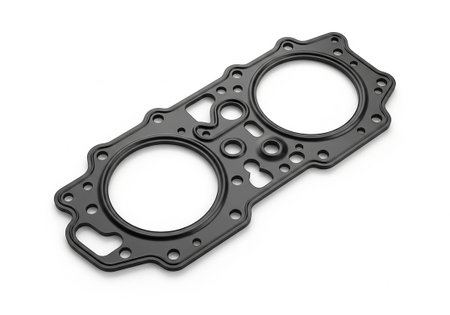 Car engine block isolated on white background. Clipping path included.の写真素材