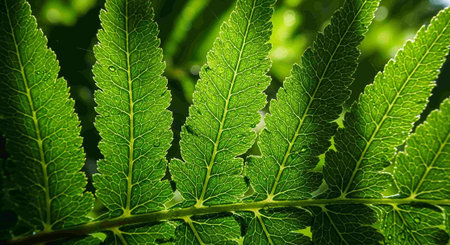 Leaves of a fern close-up. Natural background.