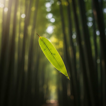 Bamboo forest with morning sunlight. Bamboo forest with morning sunlight.の写真素材