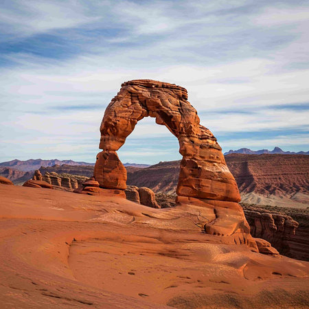 Delicate Arch in Arches National Park, Utah, USA.
