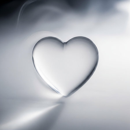 Heart on a white background. Valentine's Day. Love concept.の写真素材
