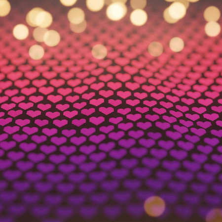 Heart bokeh background. Valentines day background. Love concept.の写真素材