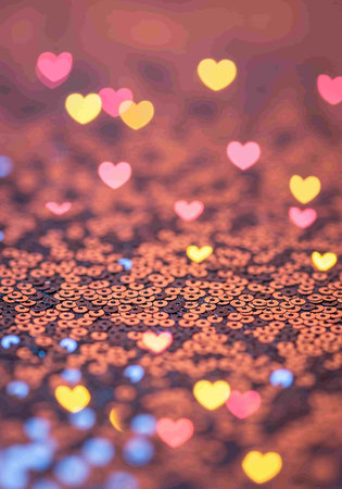 Heart bokeh background, valentine's day background.