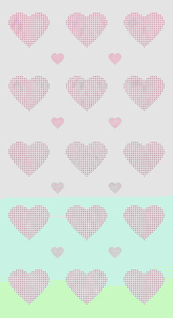 Seamless pattern with hearts. Vector illustration for Valentine's Day.