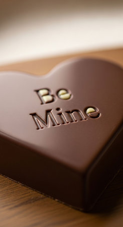 Chocolate on wooden background, close up. Selective focus.の写真素材