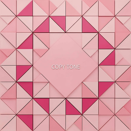 Abstract geometric background with pink triangles. Vector illustration. Eps 10.