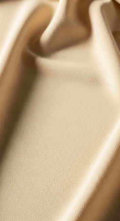 close up of some textured fabric in beige color with copy spaceの写真素材