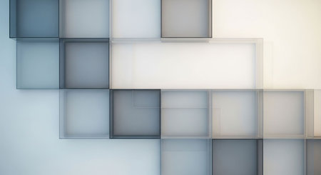 Abstract 3d rendering of geometric shapes. Creative modern background design.
