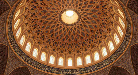 Interior view of Sheikh Zayed Grand Mosque November 11, 2013 in Dubai, United Arab Emirates.