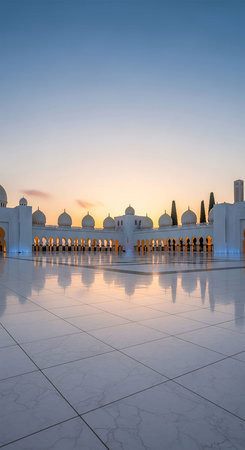 Sheikh Zayed Grand Mosque in Abu Dhabi, United Arab Emiratesの写真素材