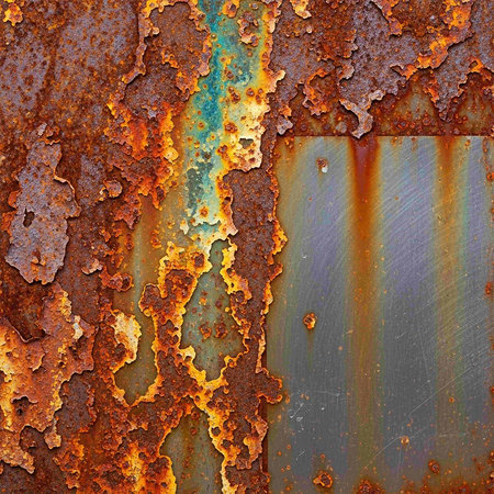 Rusty metal texture for background. Rusted metal texture. Rusty metal backgroundの写真素材