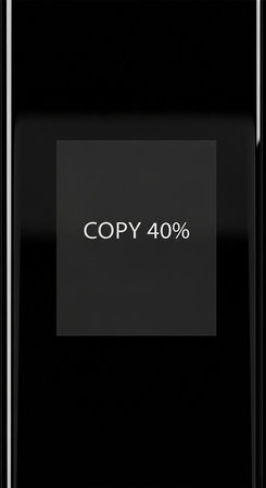 3d render of a black and white refrigerator with a black labelの写真素材