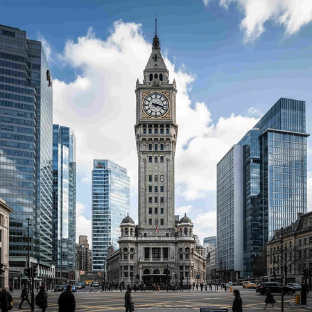 Penguins on the ice floe in Antarctica.の写真素材