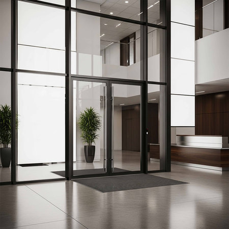 Valentine's day background with red heart bokeh.の写真素材