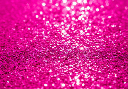 Pink glitter texture christmas abstract background. Defocused bokeh lights.