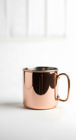 coffee cup on white background with copyspace for your textの写真素材