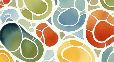 Watercolor seamless pattern. Hand drawn watercolor texture. Abstract background.
