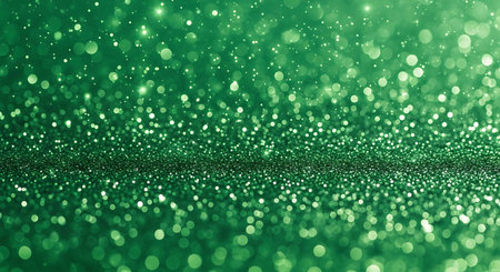 green glitter vintage lights background. defocused. bokeh.