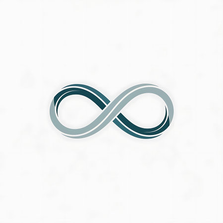 Infinity symbol on white background. Vector illustration. Eps 10.の写真素材
