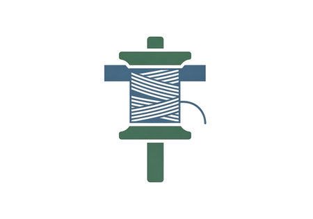 Spool of thread design, Sewing shop retail industry and buy theme Vector illustrationの写真素材