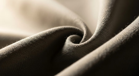 Texture, background, pattern, sensation, cambric - very thin translucent soft mercerized fabric, brownの写真素材