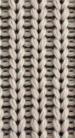 Knitted woolen texture. Close-up of knitting wool background