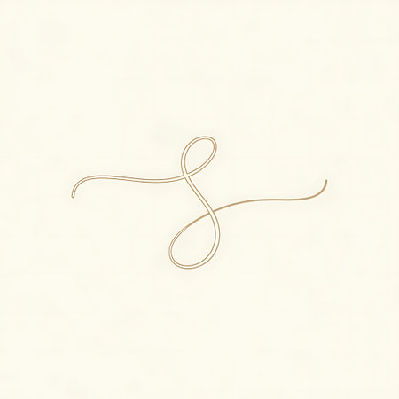Elegant line monogram. Calligraphic design elements.の写真素材