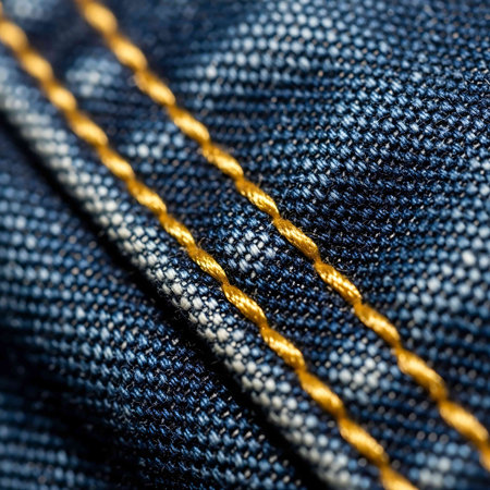 Jeans texture closeup. Denim background. Macro jeansの写真素材