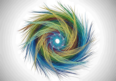 Abstract colorful spiral on a white background. Vector illustration. Eps 10