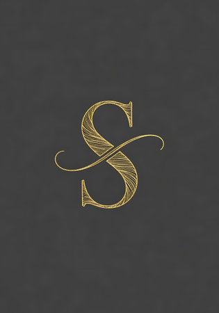 Alphabet letter S logo icon design template elements. Suitable for luxury logosの写真素材