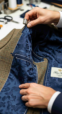 Detail of the work of a dressmaker.