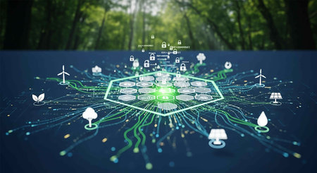 Conceptual background image with social connection and networking. Mixed media