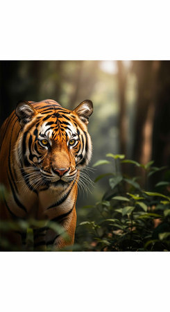 Tiger in the forestの写真素材