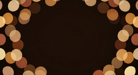 Abstract circular bokeh background. Christmas and New Year holidays concept.の写真素材