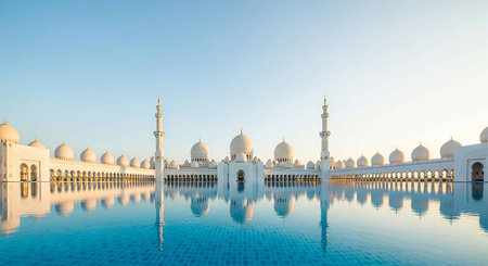 Sheikh Zayed Grand Mosque in Abu Dhabi, United Arab Emirates