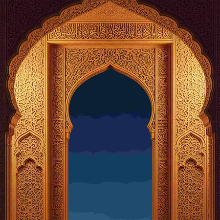 Arabic window. Vector illustration.の写真素材