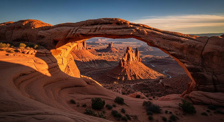 Arches National Park in Utah, United States. Arches is a national park located in southwestern Utah near the town of Moab.の写真素材
