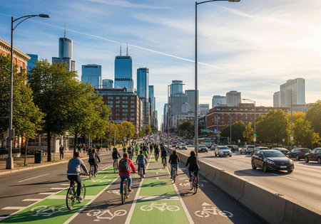 Frankfurt am Main viewの写真素材